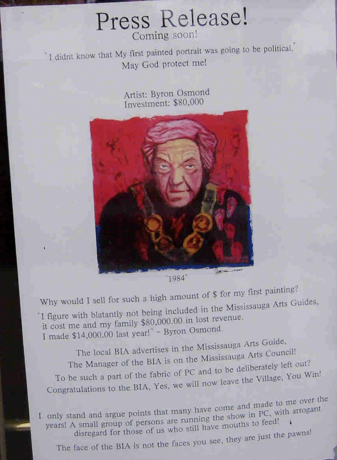 The posted news release.